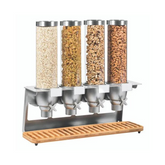 Rosseto EZ-SERV® 4-Container Bamboo Food Dispenser